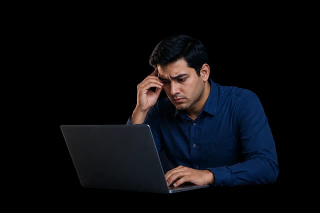 Staff member struggling with manual appointment scheduling